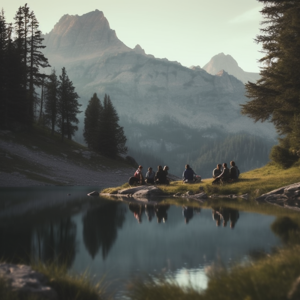 Meditație la lac